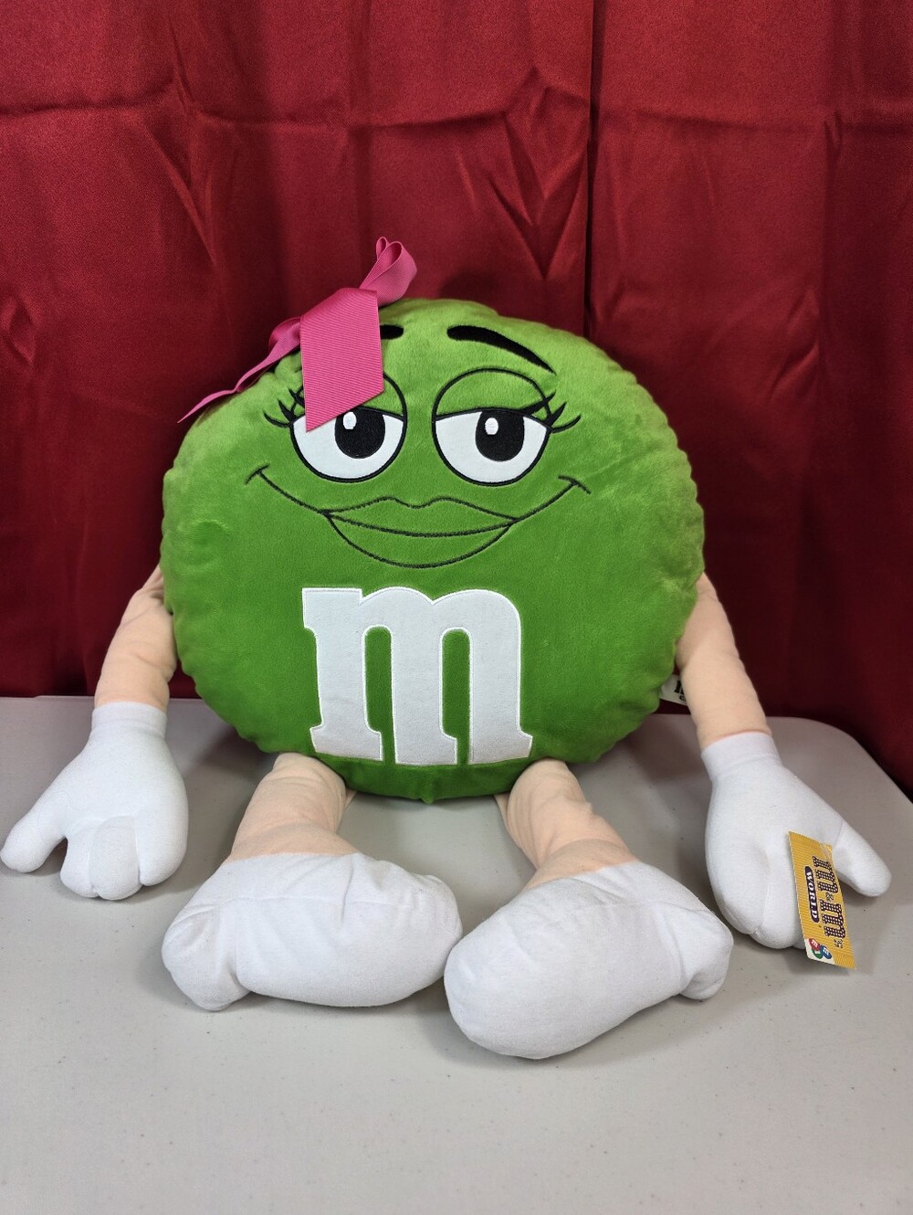M&M WORLD Green M&M Extra Large 22" Long Plush G